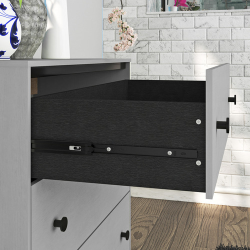 Cómoda - Modena, Mueble Armable Para Ropa De 3 Cajones Blanco Touch