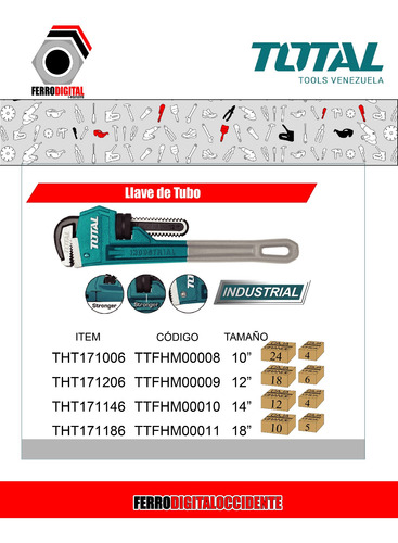 Imagen 2 de 3 de Llave De Tubo 10