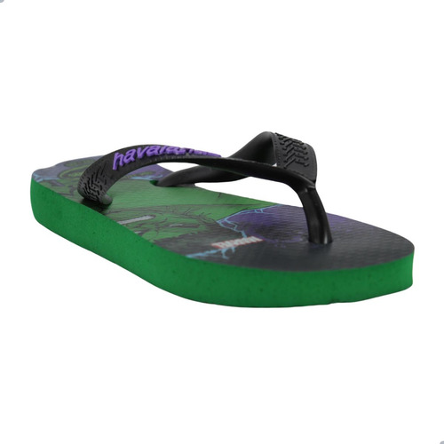 Chinelo Meninos Havaianas Marvel Personagens Hulk Verde