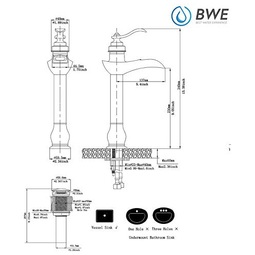 Grifo Lavabo Bwe Cromado Cascada Pop-up+manguera -seo