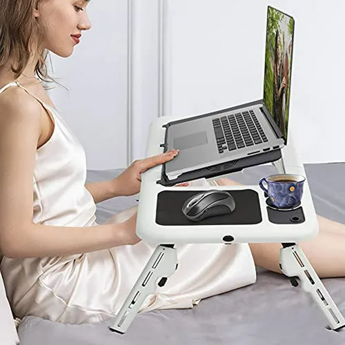 Escritorio Portátil Cocoarm Con Ventiladores Usb Y Soporte P