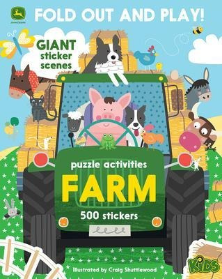 Libro John Deere Kids Farm: 500 Stickers And Puzzle Activ...