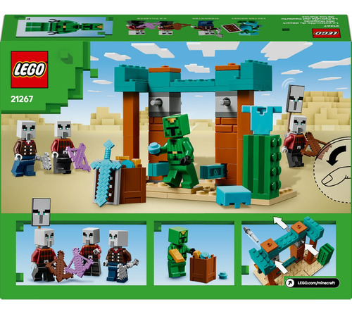 Lego Minecraft La Patrulla Del Desierto Modelo 21267 / H 105 Desierto De Los Illianos