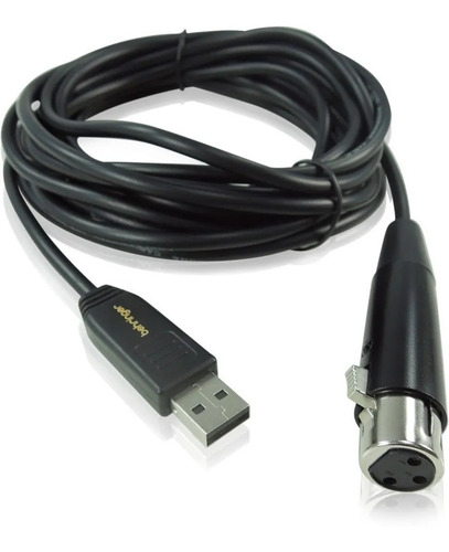Behringer Mic 2 Usb Cable Interfaz Microfono Xlr A Usb 5 Mts