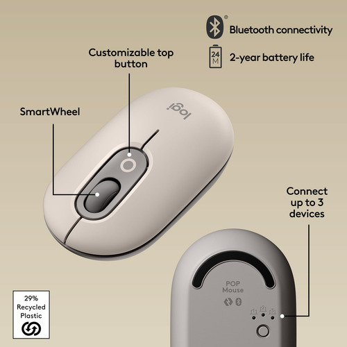 Ratón Inalámbrico Logitech Pop Con Emojis Personalizables -