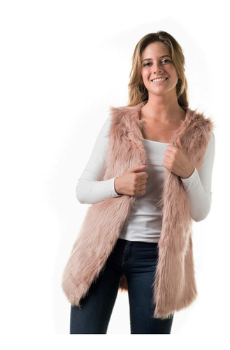 Campera Chaleco 2 Rosa Xl Extra Large