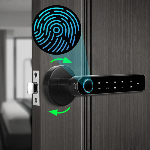 Cerradura Biometrica Compacta Huella Smart Bluetooth Tbcin