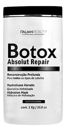 Botox Redutor De Volume Absolut Repair Italian Beauty Nano