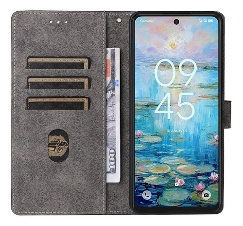 Funda For Tcl 50 Pro Nxtpaper 5g Rfid Bloqueo Flip Folio Pu