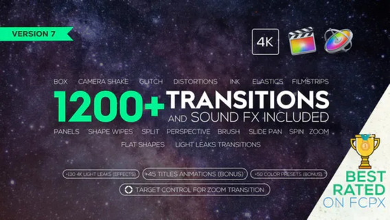 Transiciones 4k Y Efectos De Sonido Final Cut Pro X 1200 Mercado Libre