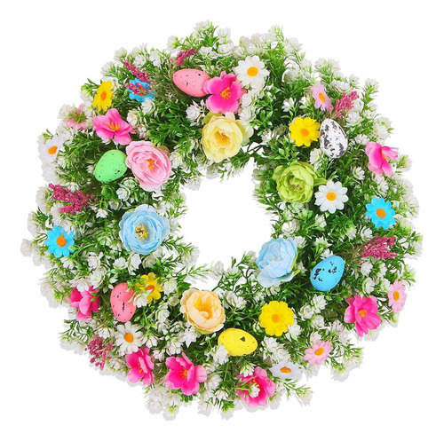 Guirnalda De Huevos De Pascua, Guirnalda De Flores 55cm