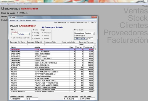 Software Almacén, Minimercado, Fiambrería, Balanza Kretz