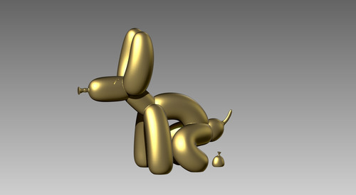 Adorno Perro Globo Popo Archivo Stl Impresión 3d