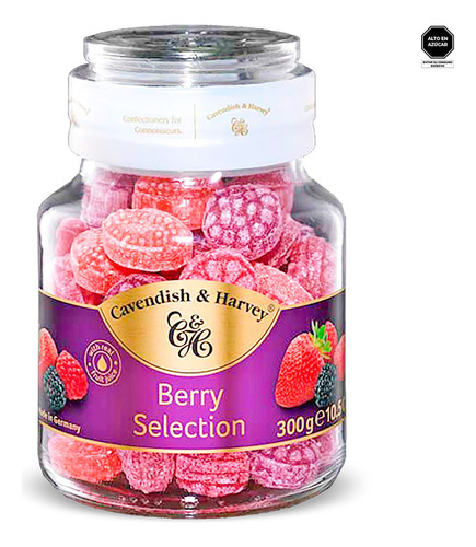 Caramelos Cavendish & Harvey Frasco 300gr Berry Selection