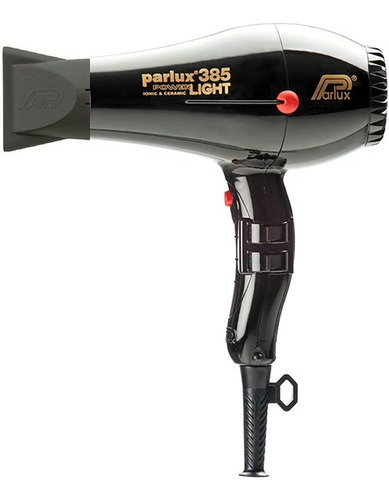 Secador De Cabelo Parlux 385 New Power Light Profissional Preto