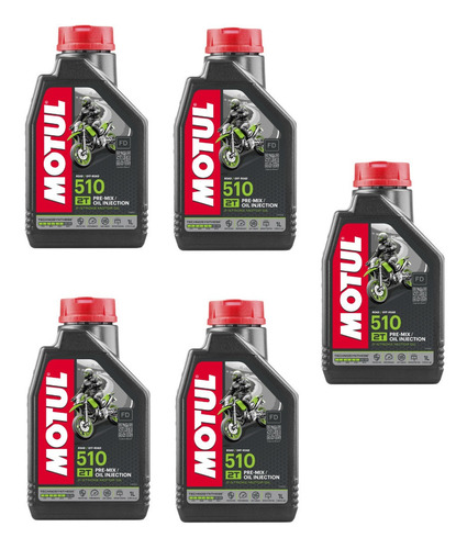 Aceite Semisintetico 2 Tiempos Motul 510 Motos Enduro 5lts