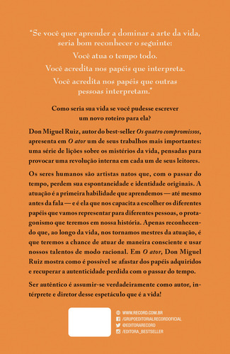 O Ator: Como Levar Uma Vida Mais Autêntica, De Nan. Editora Bestseller, Capa Mole Em Português, 22