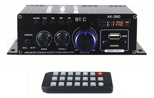 Ak380 40w+40w Mini Amplificador De Potência De Áudio Som Por