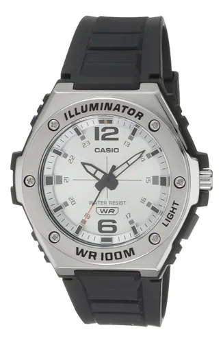 Casio Illuminator Bisel De Metal, Banda De Resina Resistente