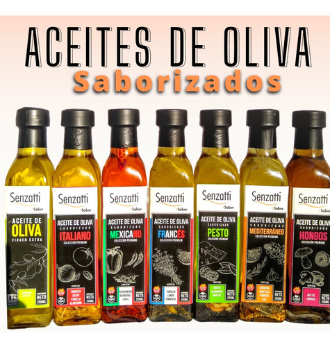 Aceite Oliva Saborizado Senzatti 500ml Sabor Italiano