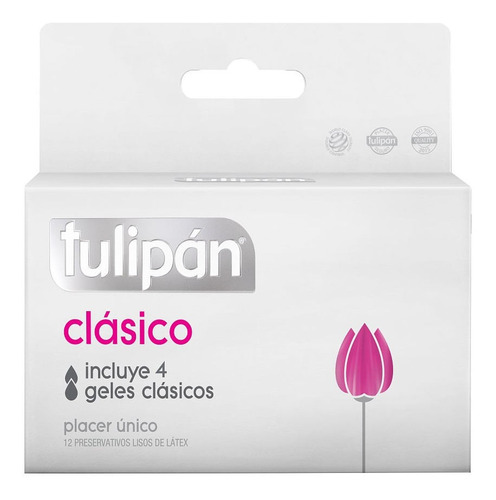 Preservativo De Látex  Tulipán Extra Lubricados Clásicos X 1