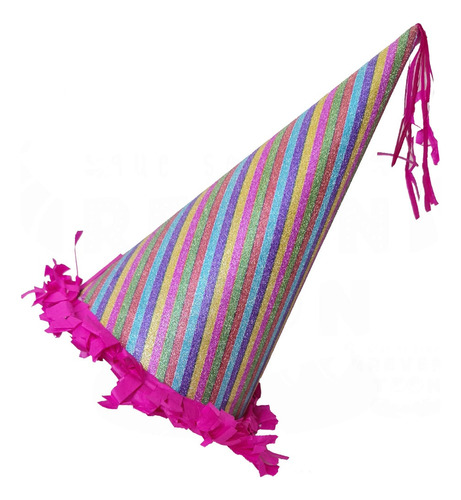 12 Gorritos Cumpleaños Fiestas Festejo Evento Infantil Conos Color Multicolor