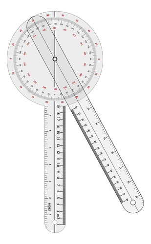 Gonimetro 12 Pulgadas, 360 Grados (plstico)