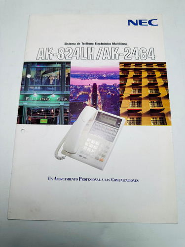 Manual Programacion Central Nec Ak-824, Ak-2464 Central Nec (Usado)