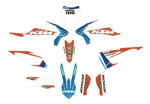 Calcomanias Stickers Ktm Exc Six Days 2017 2019