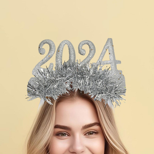 Diadema De Feliz Año Nuevo 2024, Diademas, Accesorio Para
