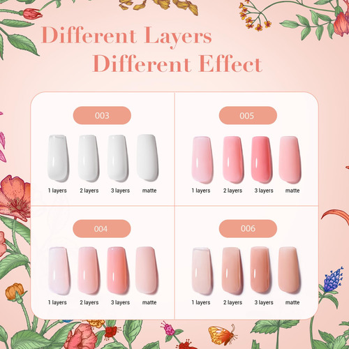 Azurebeauty Kit Esmaltes Veganos, 4 Colores Nude