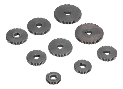 Mini Lathe Gears, Juego De Engranajes Metálicos, 9 Piezas, M