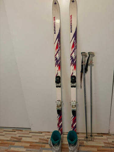 Skies Kneissl 180 Cm Incluye Fijaciones, Bastones Y Botas. (Usado)