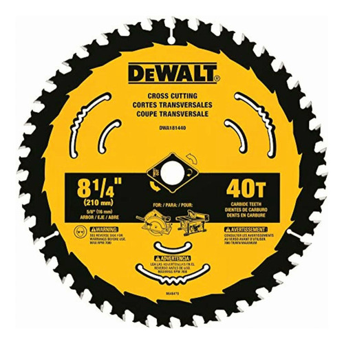 Dewalt Dwa181440 Disco Sierra Circular 8-1/4 Pulgadas