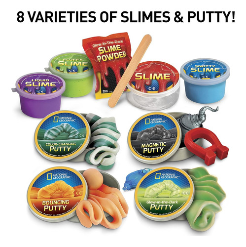 National Geographic Mega Slime Kit & Putty Lab
