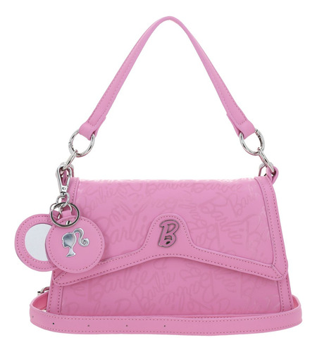 Bolso Baguette Barbie Gorett Patricya Negro Rosa Para Dama