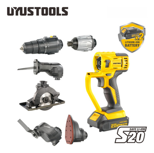Taladro Percutor Multiusos 6 En 1 Uyustools Uy-ikt2026