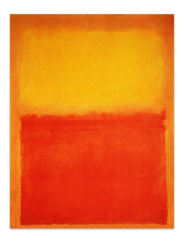 Cuadro Canvas Naranja Y Amarillo Mark Rothko 54x70 M Y C