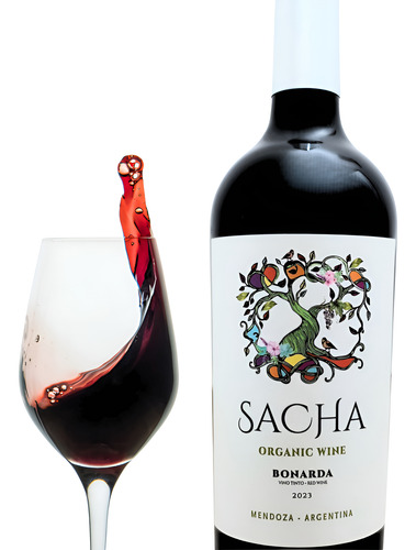 Vino Tinto X6 Malbec Bonarda Sacha, Red Puro, Quinde Orgán