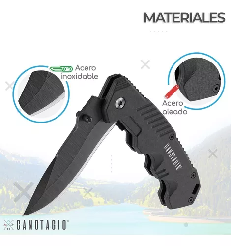 Navaja Cuchillo Táctico Militar de Acero Inoxidable 