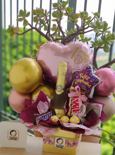 Imagen 9 de 10 de Arreglos Con Globos Cumpleaños Caja Sorpresa Bouquet Caracas