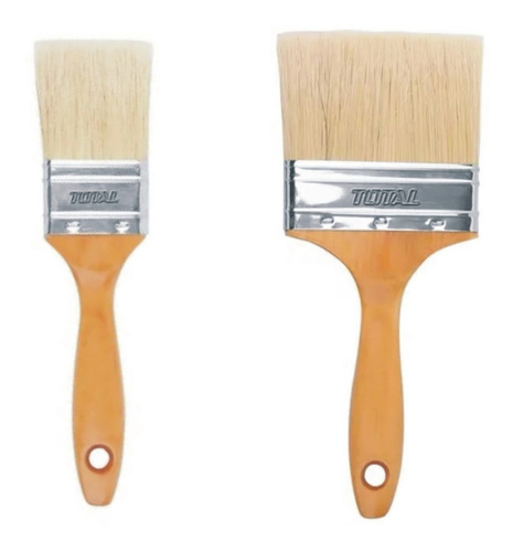 Pinceles X2 Unidades Mango Madera Brocha Pinceleta Pintor