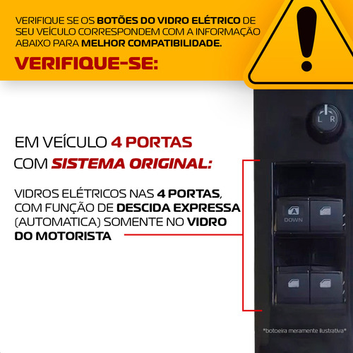 Módulo Subida Vidro Elétrico L200 12 2013 2014 2015 16 17 18