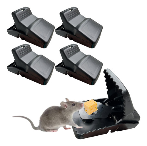 4 Ratoeira Armadilha Captura De Ratos Roedores Camundongos
