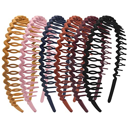 Diademas De Plástico Yeshan Con Forma De Dientes, Onduladas,