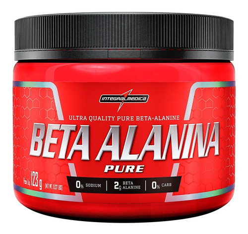 Beta Alanina Pure 123g - Integralmedica - Pura 2g Por Dose