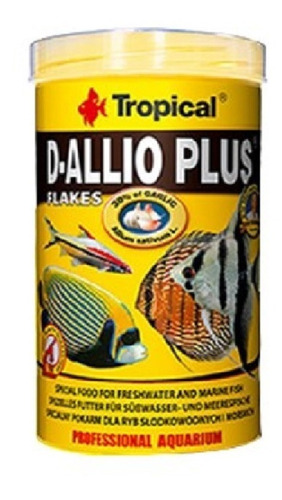 Alimento D-allio Plus Copos Ajo 6% P/pez Disco 200g Tropical