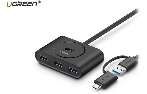 Hub Usb 3.0 De 4 Puertos Con Cable Extensión 90cm Ugreen