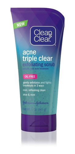 Exfoliante Facial Clean & Clear, Para Eliminar El Acné,