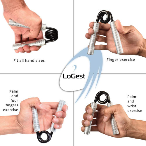 Logest Fortalecedor De Agarre De Metal De 100 A 350 Libras,